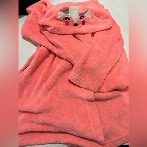 Joe Boxer PLUSH FLEECE hoodie robe size L XL sleep COZY lounge pink With POCKETS
